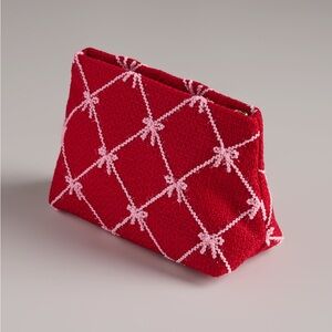 Shiraleah Tinsel Bow Zip Pouch